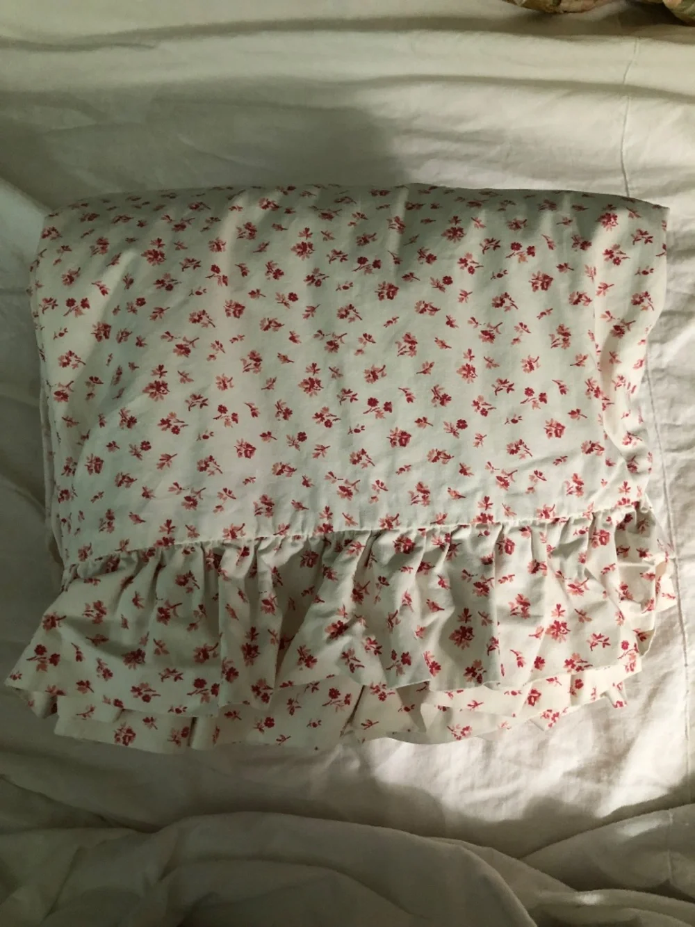 Ralph Lauren Colchester ruffle edge Queen duvet cover ditsy floral calico cotton